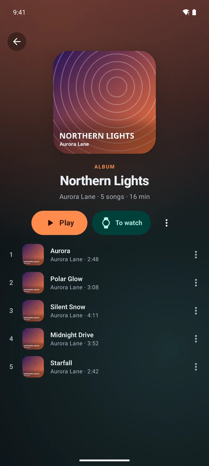 Send to your watch with one tap